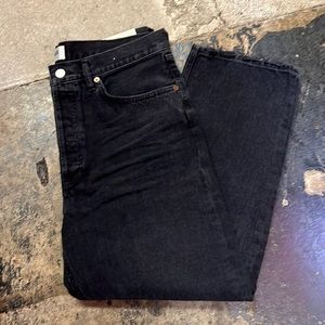 NWT AGOLDE 90s CROPPED DENIM BLK SZ 31